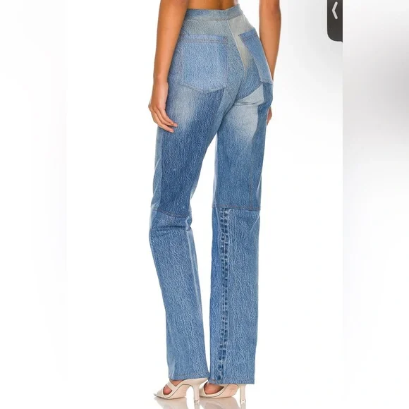 EB DENIM Lace Up in Medium Wash